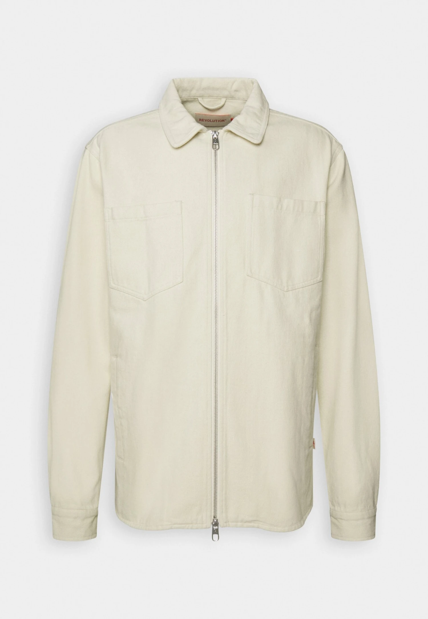 Revolution Overshirt With Zipper Closure - Light Jacket - Offwhite - Image 4