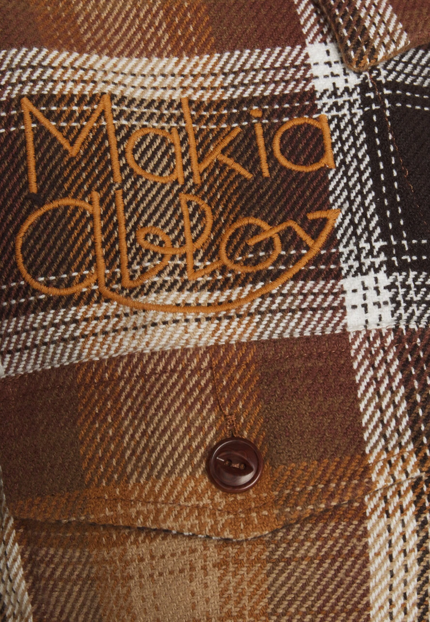 Makia Patent Overshirt - Light Jacket - Camel - Image 3