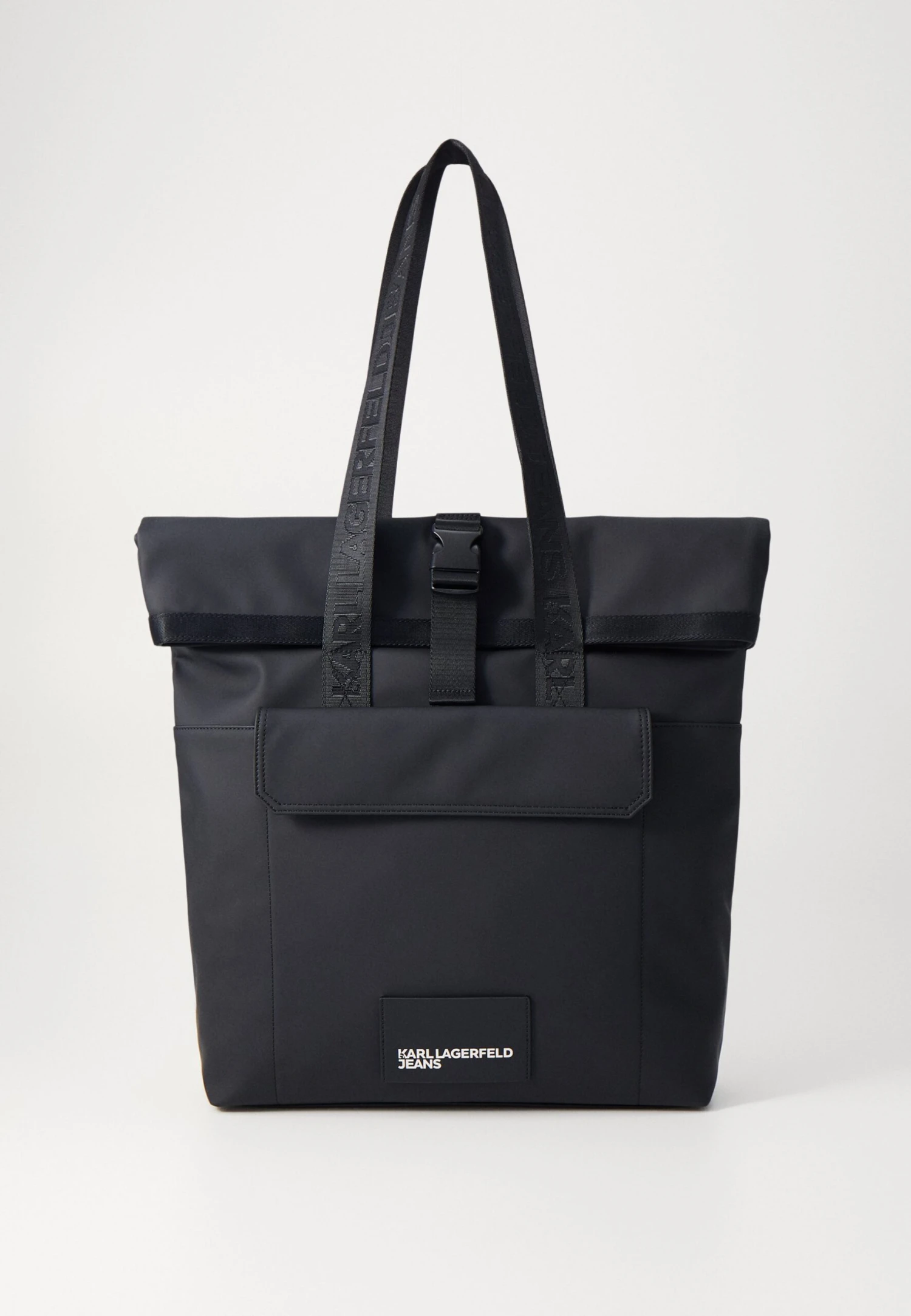 Karl Lagerfeld Jeans ROLL TOP TOTE UNISEX - Tote Bag - Black
