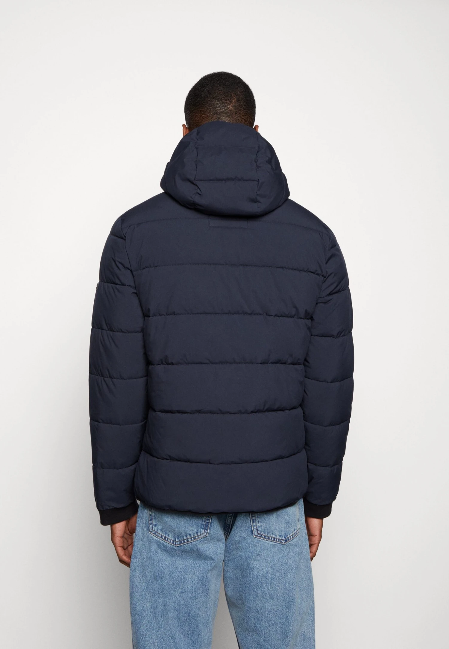 Abercrombie & Fitch Puffer Hood- Winter Jacket - Dark Blue - Image 3