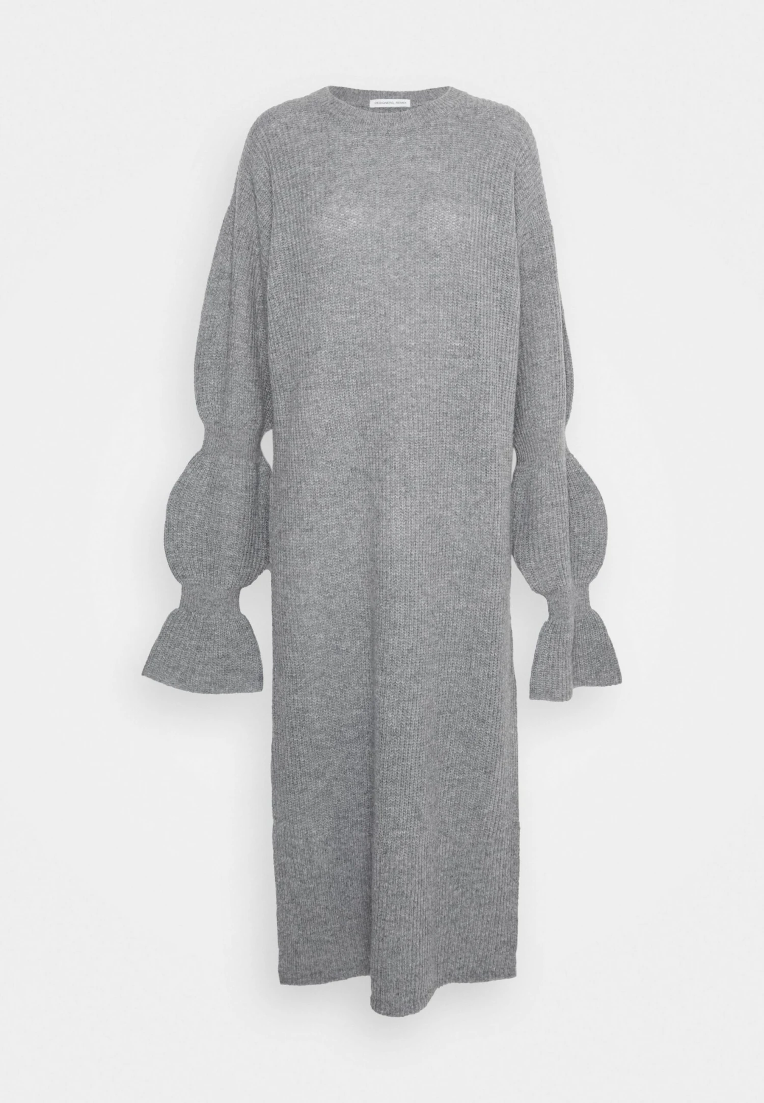Designers Remix Carmen Drape Dress - Jumper Dress - Grey - Image 7