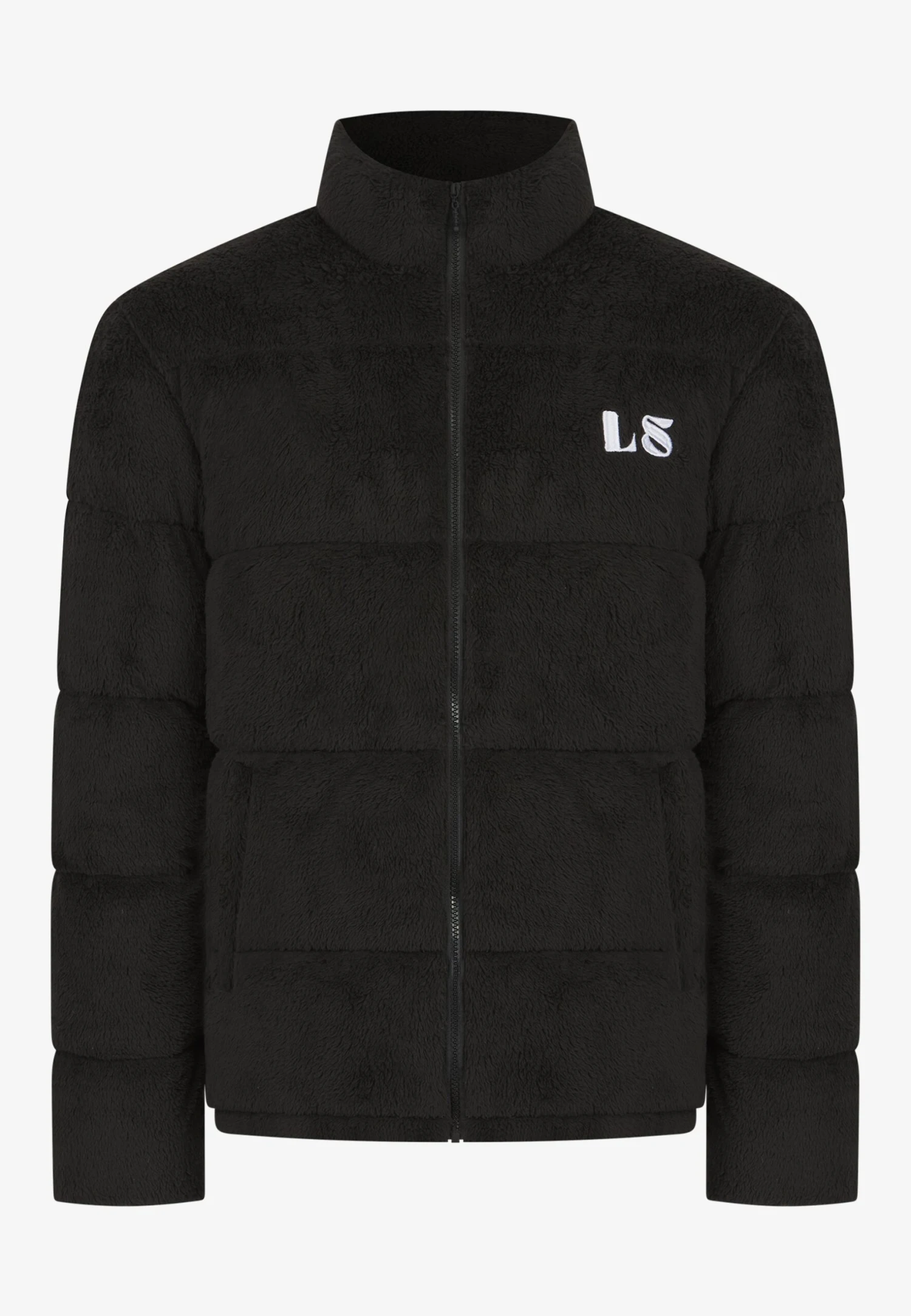 Denver Teddy Puffer Unisex - Winter Jacket - Black - Image 6