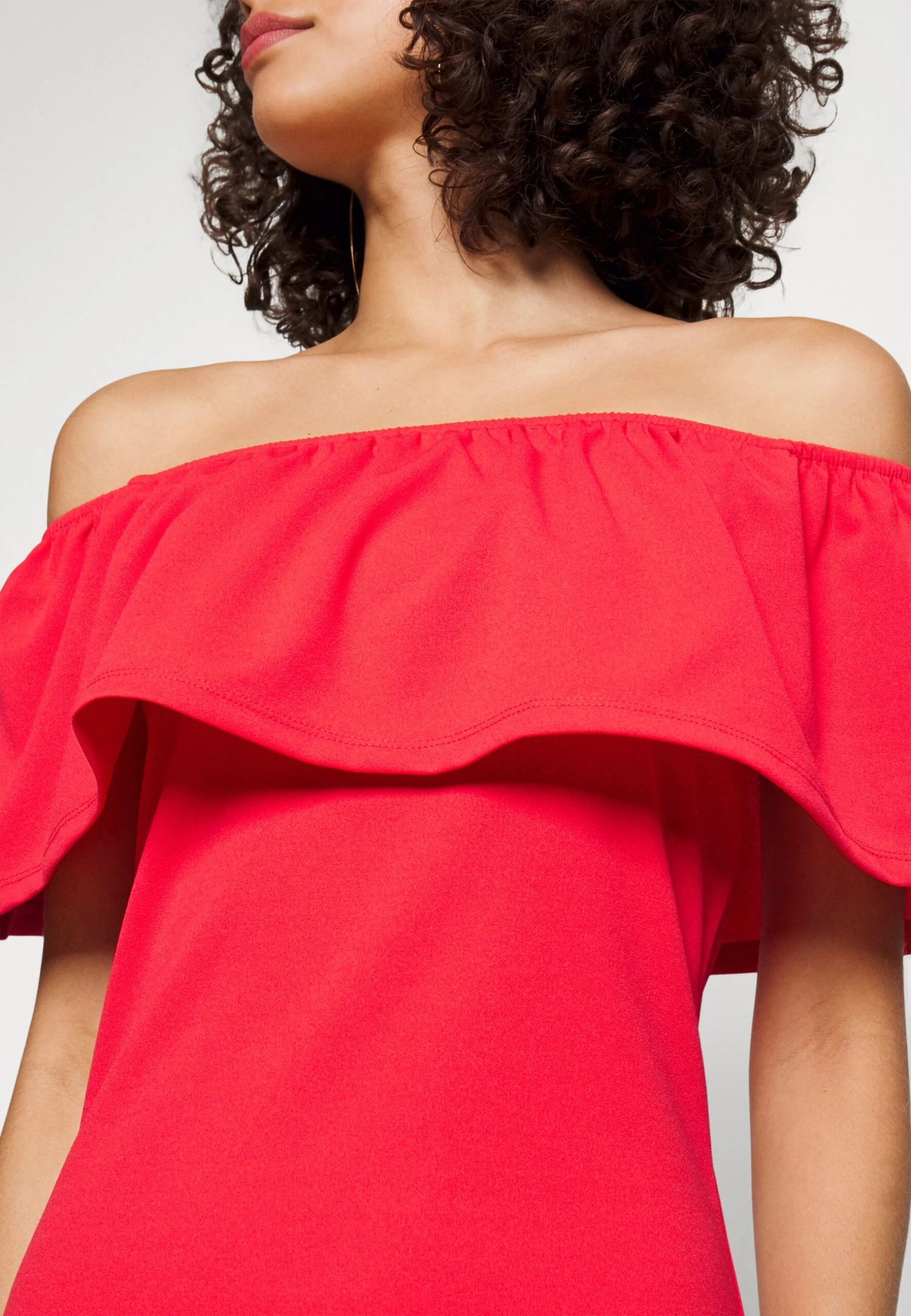 Vero Moda Vmdorty Off Shoulder Short Dress - Jersey Dress - Bittersweet - Image 6