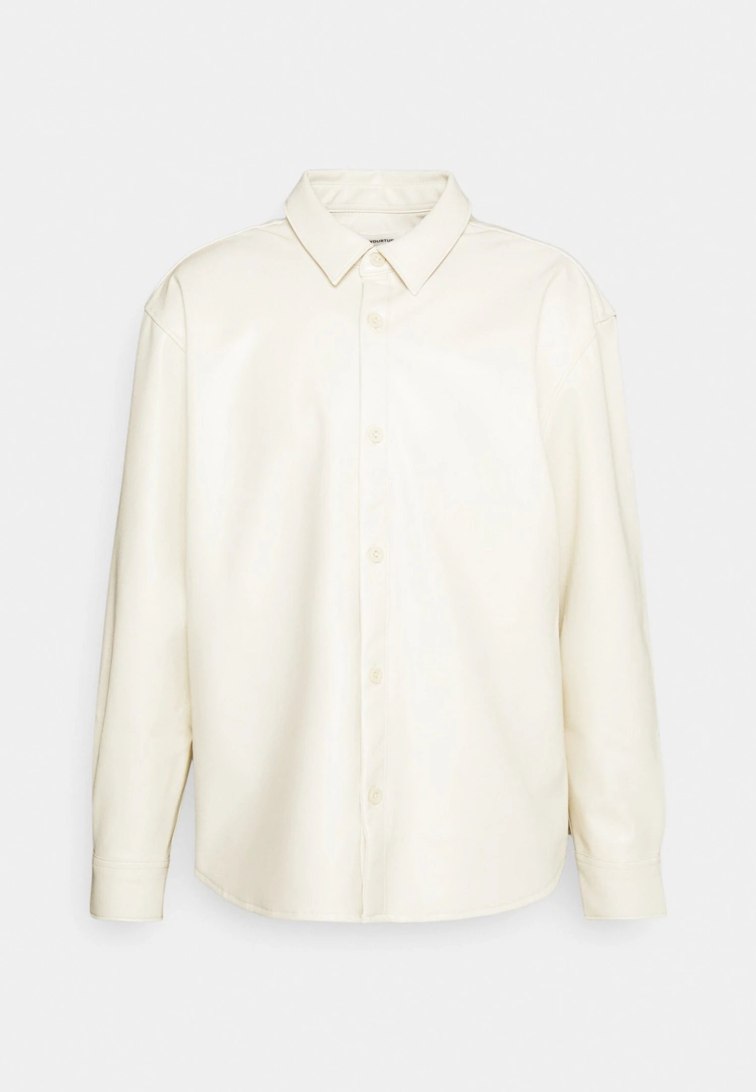 YOURTURN Unisex - Faux Leather Jacket - Beige - Image 4