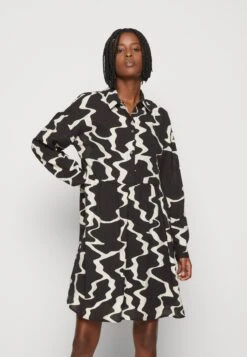 Object Vanja Shirt Dress - Shirt Dress - Black/Sandshell