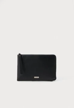 Calvin Klein PLAQUE POUCH WRISTLET - Clutch - Black