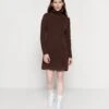 Pieces Pcellen High Neck Dress - Jumper Dress - Chicory Coffee