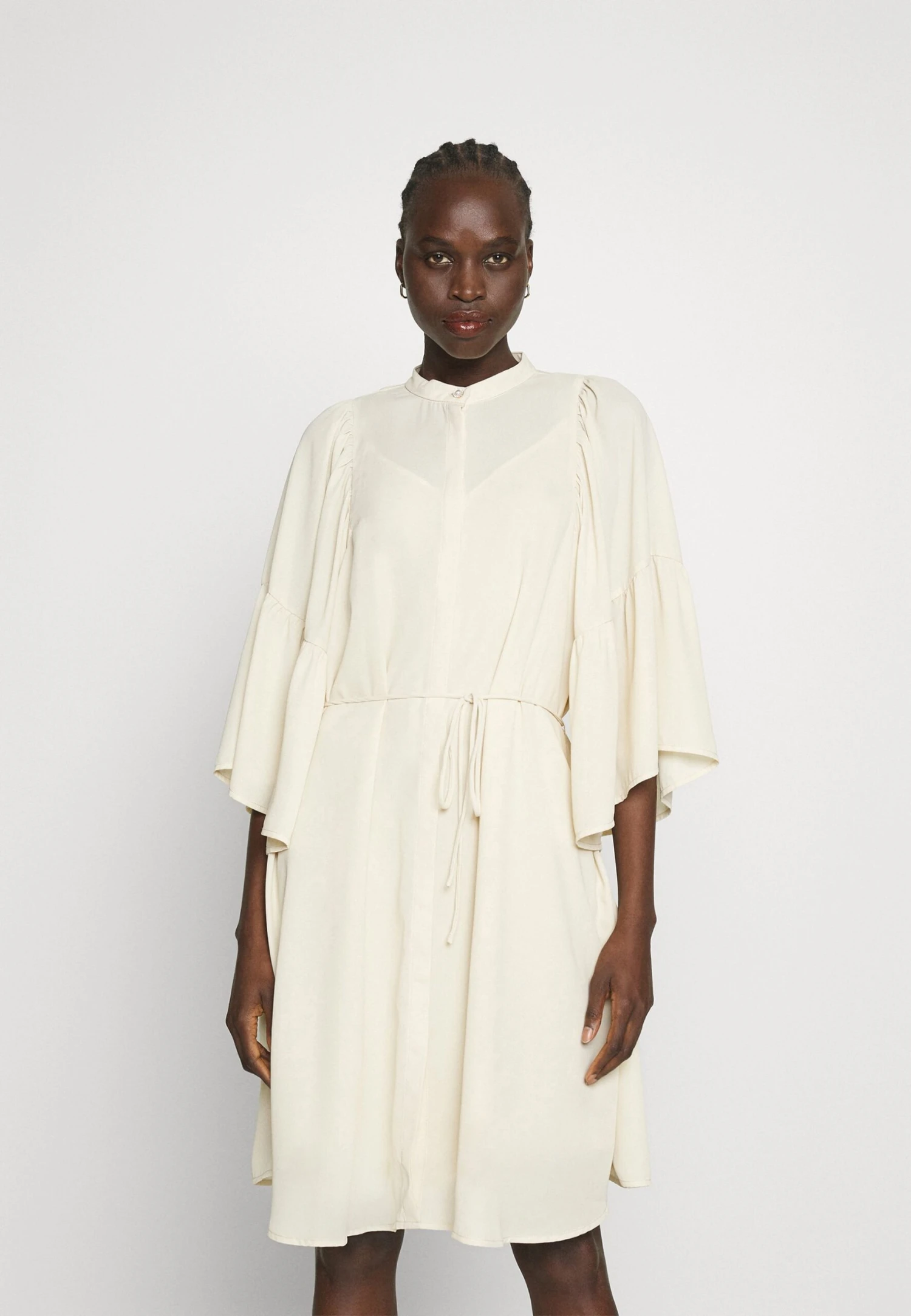 Bruuns Bazaar Camilla Imila Dress - Shirt Dress - Bleached Sand