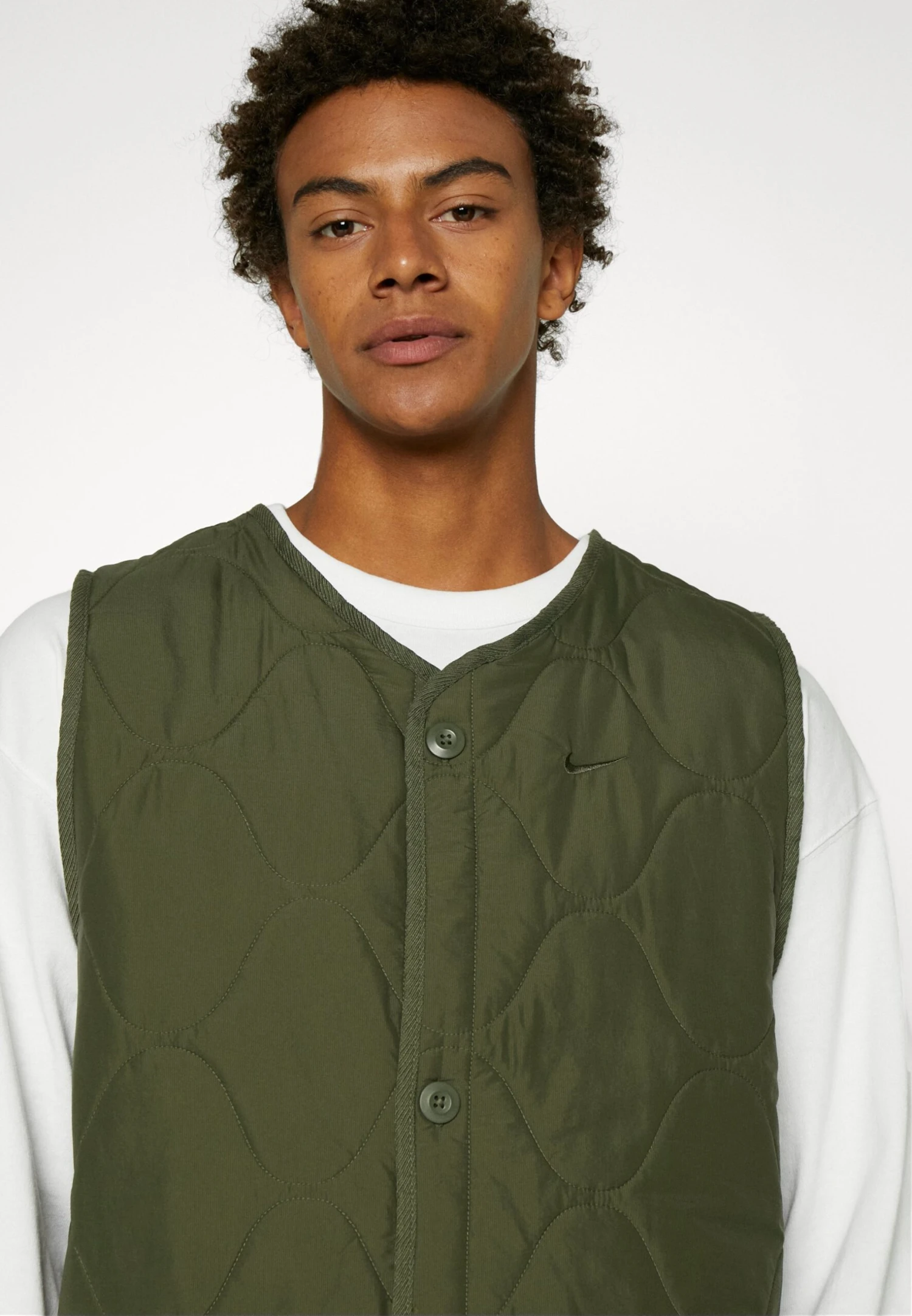Nike Sportswear Vest - Waistcoat - Cargo Khaki/White - Image 8