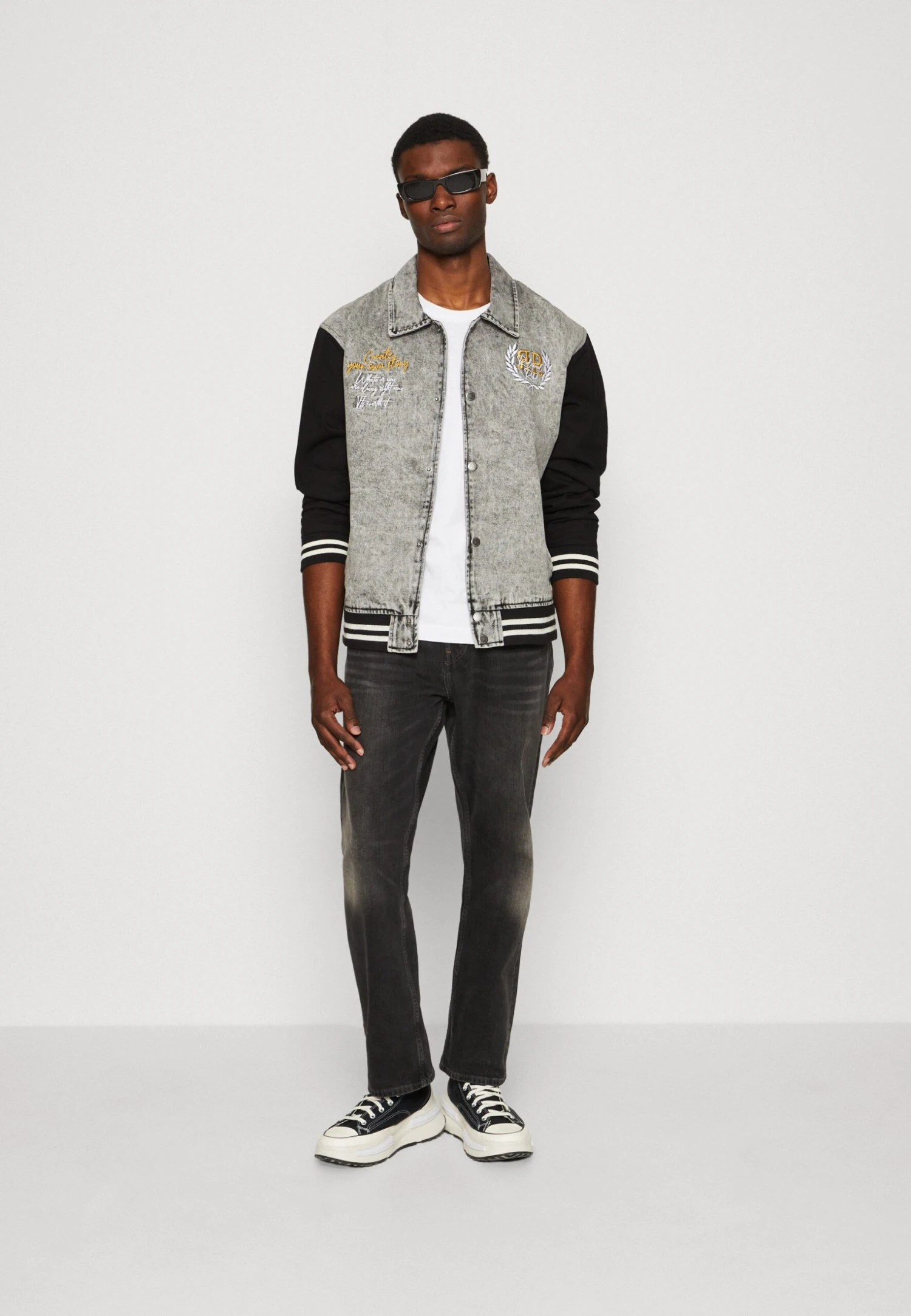 Redefined Rebel Luke Jacket- Denim Jacket - Light Grey - Image 2