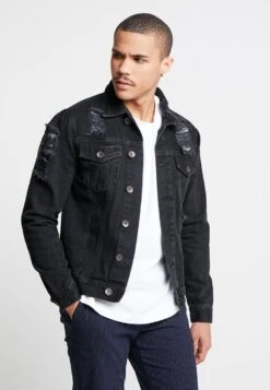 Redefined Rebel Jason Jacket - Denim Jacket - Lava Stone