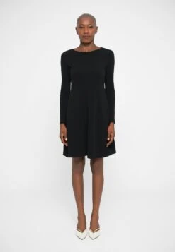 CALIFFO - Jersey Dress - Nero