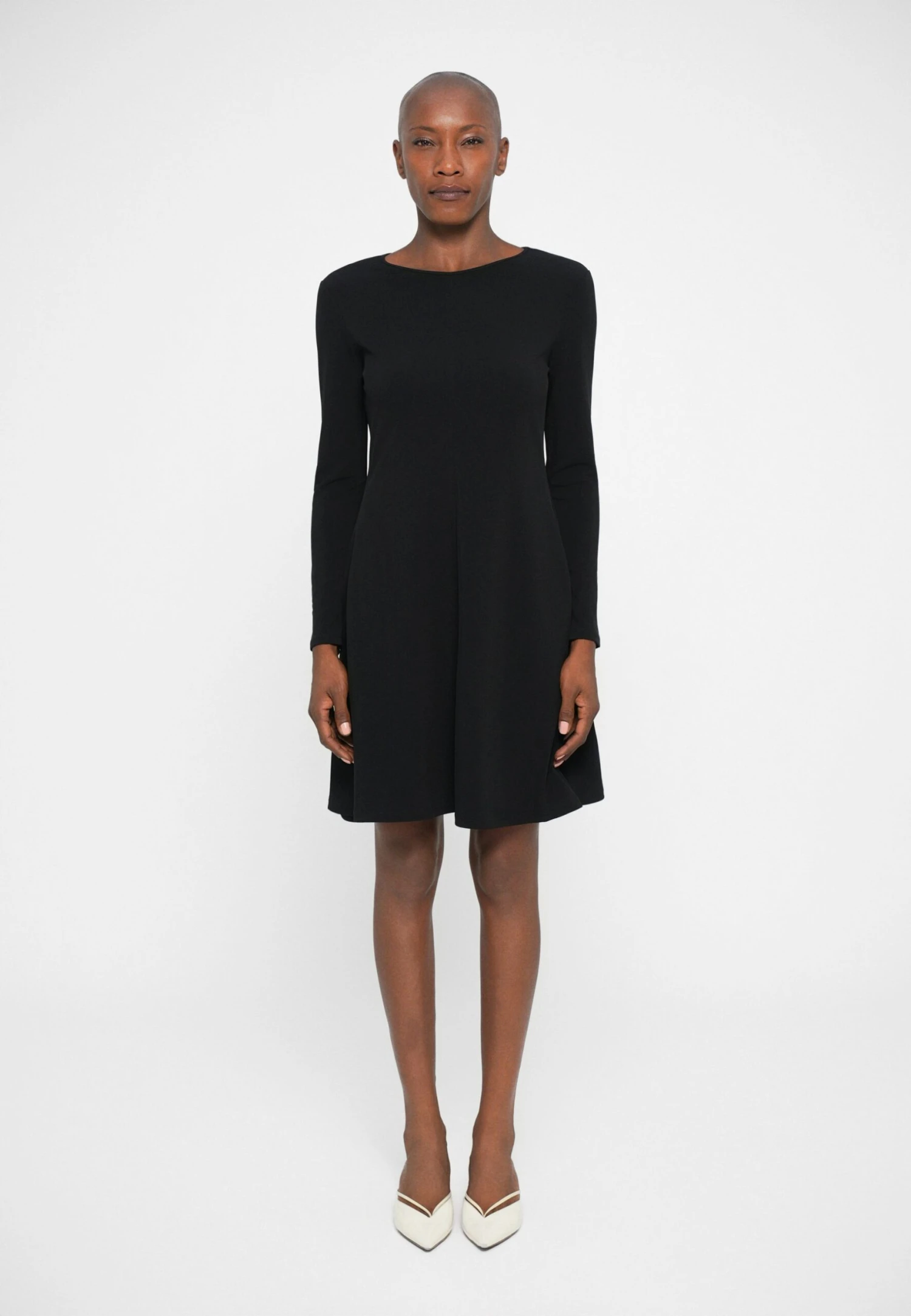 CALIFFO - Jersey Dress - Nero