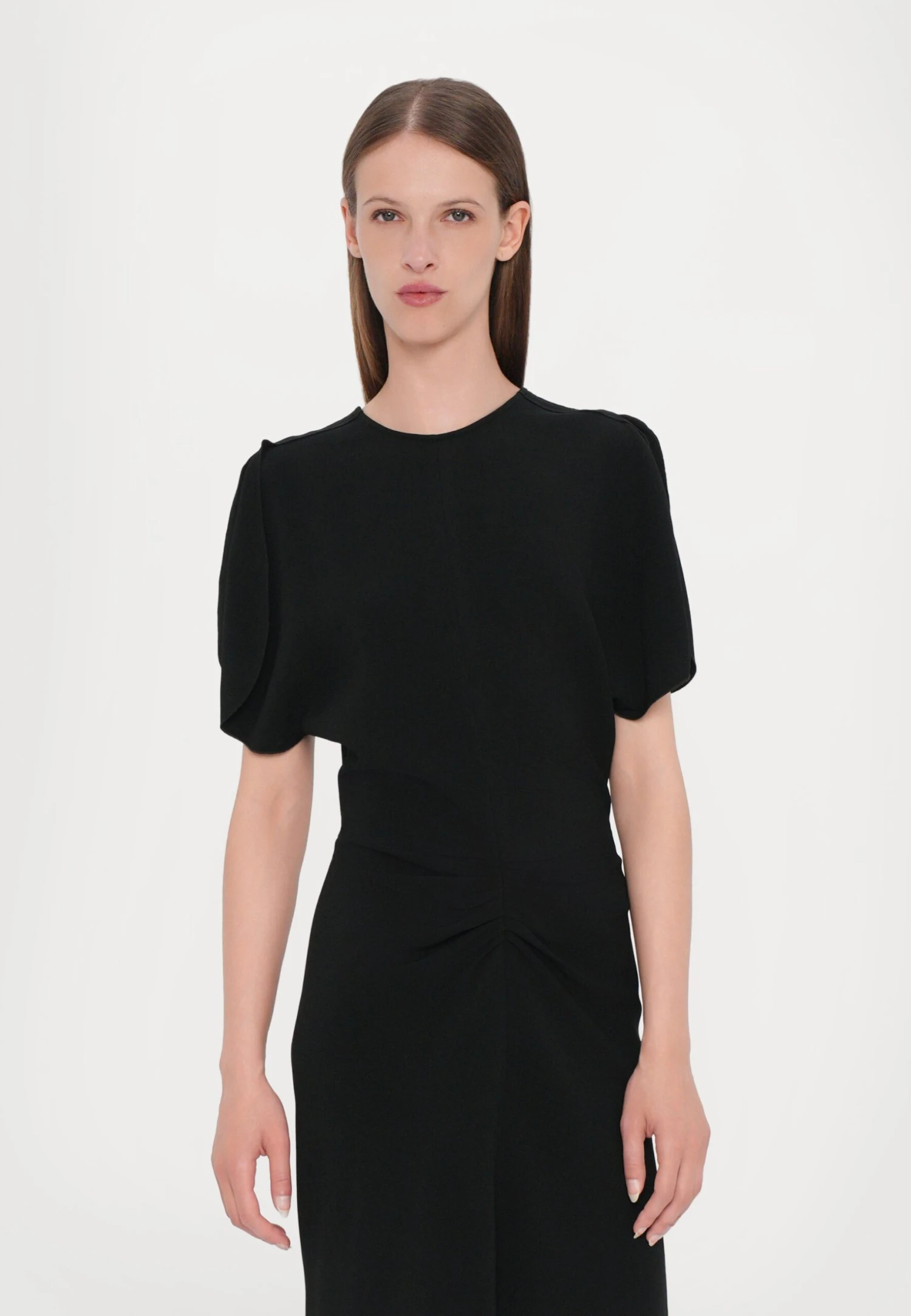 Victoria Beckham GATHERED WAIST MINI DRESS - Day Dress - Black - Image 5