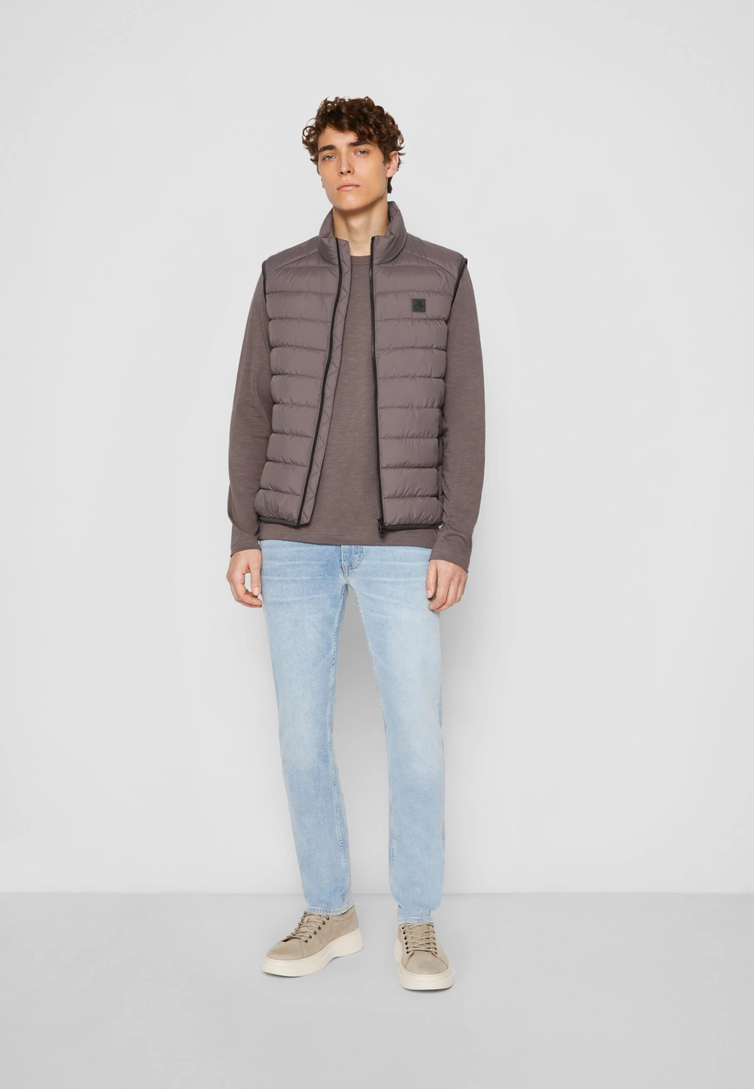 Marc O'Polo Regular FitStand Up Collar- Waistcoat - Moonless Sky - Image 2