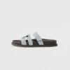 Tory Burch INES - Slippers - Aria Blue/cocoa