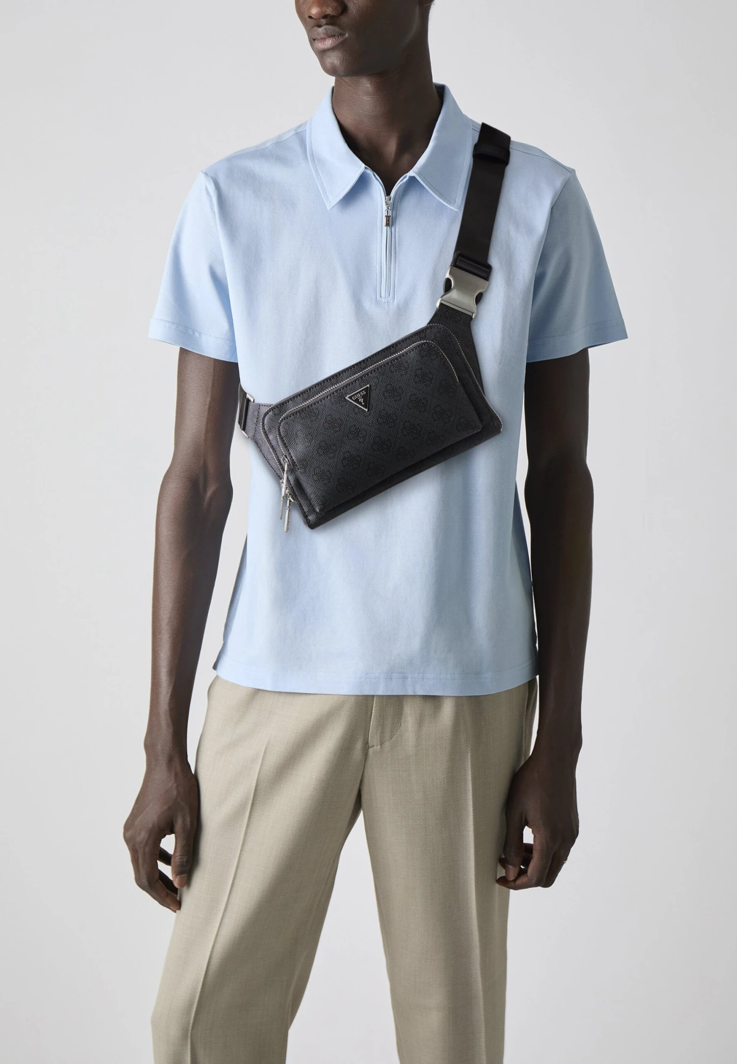 Guess MILANO FLAT - Bum Bag - Black