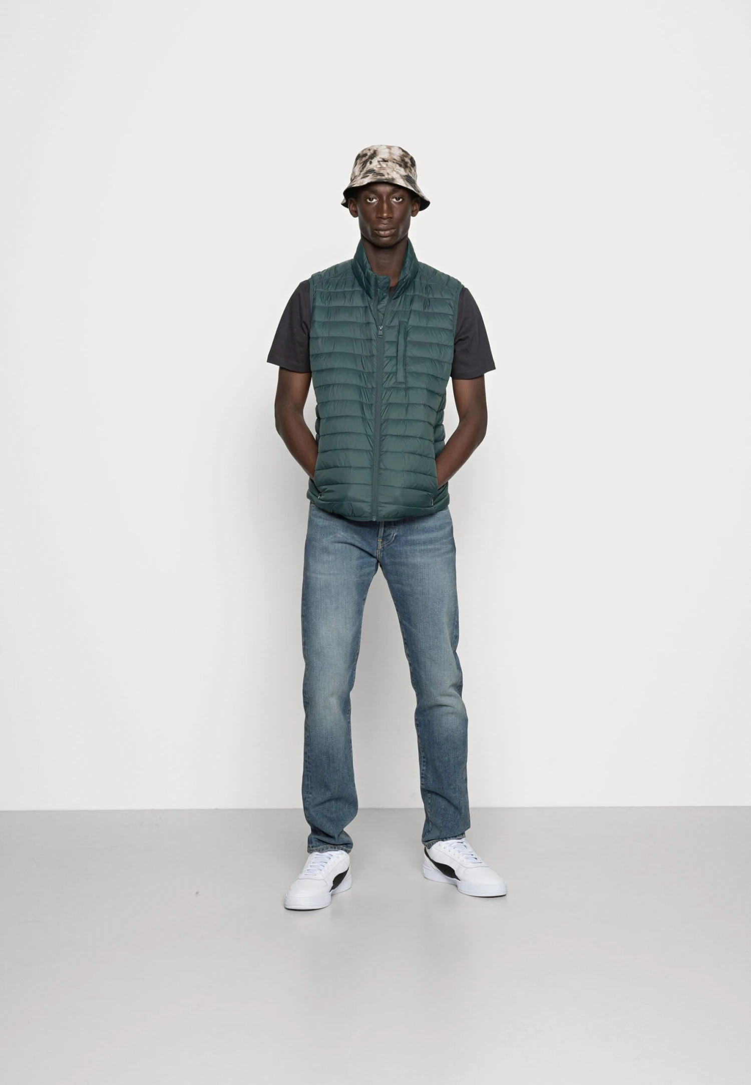 ESPRIT Recthins Vest - Waistcoat - Teal Blue - Image 2