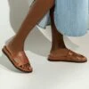 Dune London LOUPA WIDE FIT COMFORT-FOOTBED FLAT - Mules - Tan