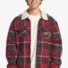 Quiksilver Tolala En Sherpa Pour - Light Jacket - Red
