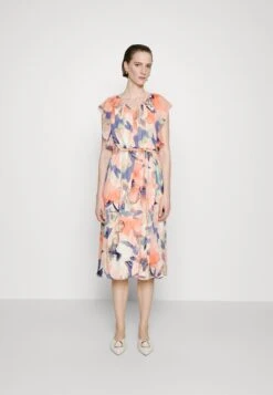 DKNY Ruffle Slv V-Neck Dress - Cocktail Dress / Party Dress