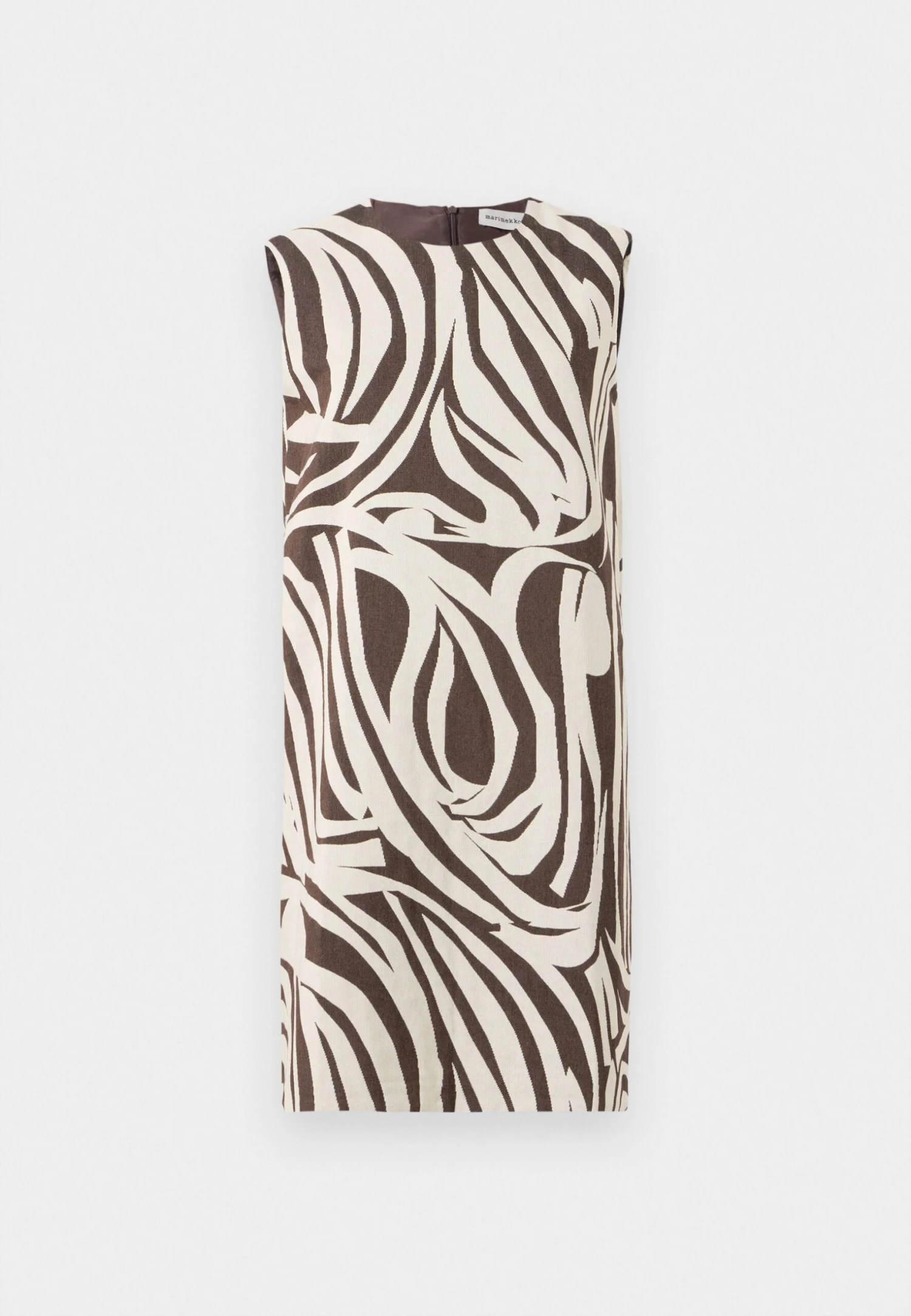 Marimekko HAHMO JOKURAITA - Cocktail Dress / Party Dress - Light Beige/dark Brown - Image 5