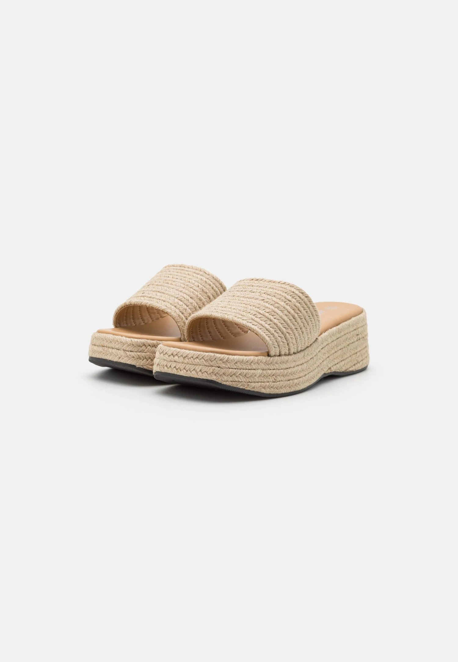 Monki Heeled Mules - Beige/Dusty Light - Image 3