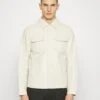 Emporio Armani Blouson Jacket - Leather Jacket - Bianco Panna
