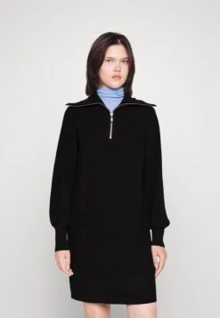 Yasdalma Zip Dress - Jumper Dress - Black