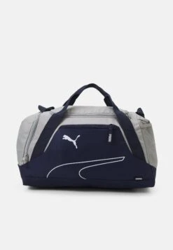 Puma Fundamentals Sports Bag S Unisex - Sports Bag - Navy/Concrete Gray