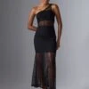 Even&Odd ASYMETRIC - Maxi Dress - Black