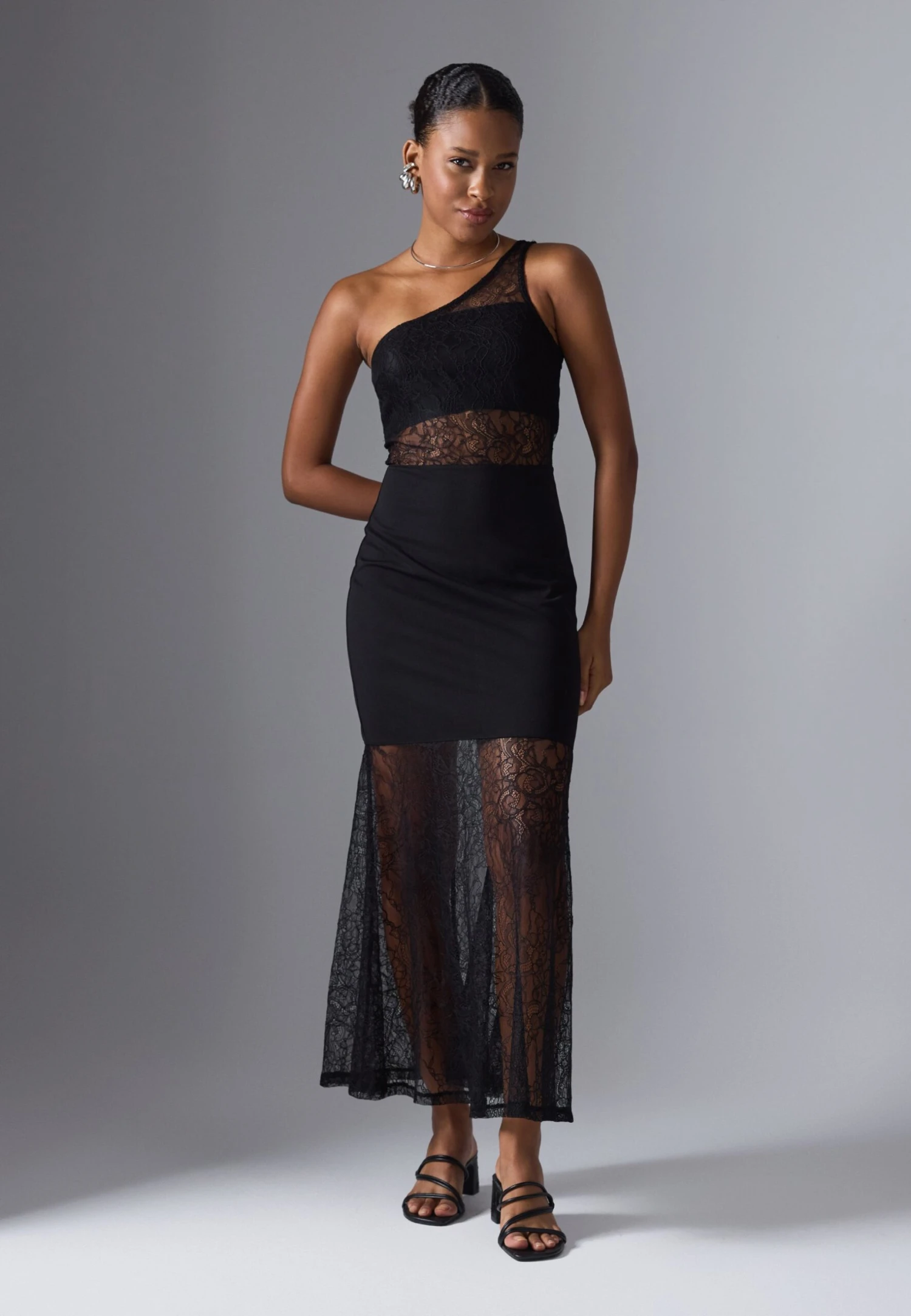 Even&Odd ASYMETRIC - Maxi Dress - Black