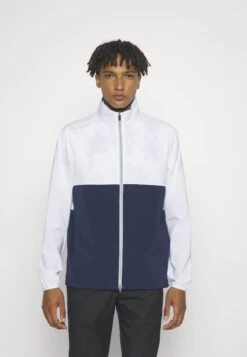 PUMA Golf Monterey Jacket - Windbreaker - White Glow/Navy Blazer