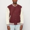 Abercrombie & Fitch Varsity- Bomber Jacket - Burg Wool