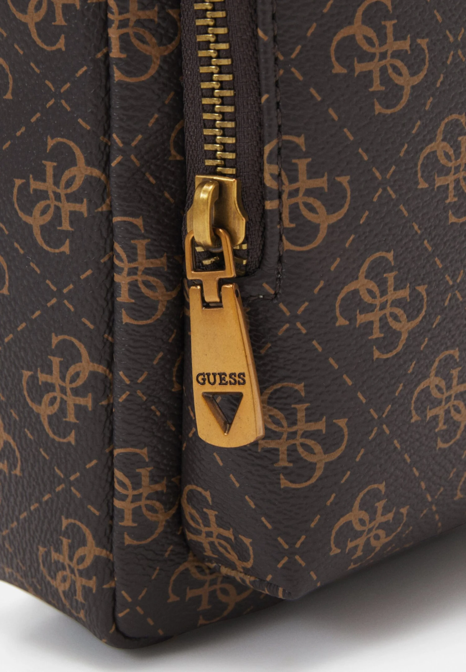 Guess MILANO XBODY DOUBLE - Cross Body Bag - Brown/ochre - Image 5