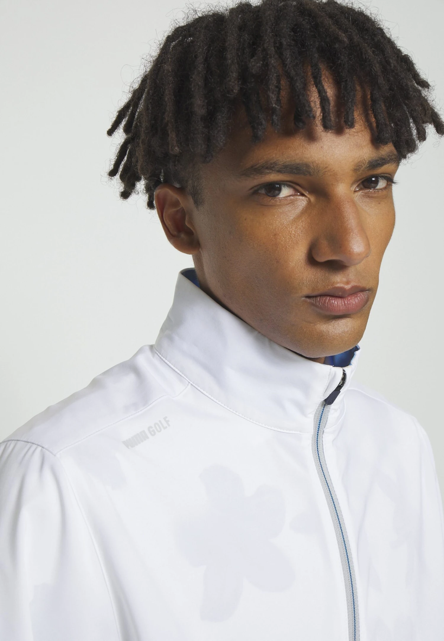 PUMA Golf Monterey Jacket - Windbreaker - White Glow/Navy Blazer - Image 5