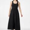 Pieces PCDULLA U NECK - Day Dress - Black