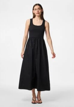 Pieces PCDULLA U NECK - Day Dress - Black