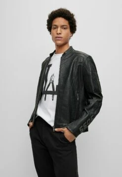 Boss Jocas - Leather Jacket - Black One