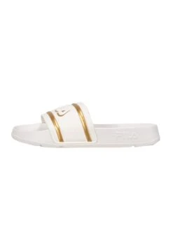 Fila MORRO BAY LOGO - Pool Slides - White Gold