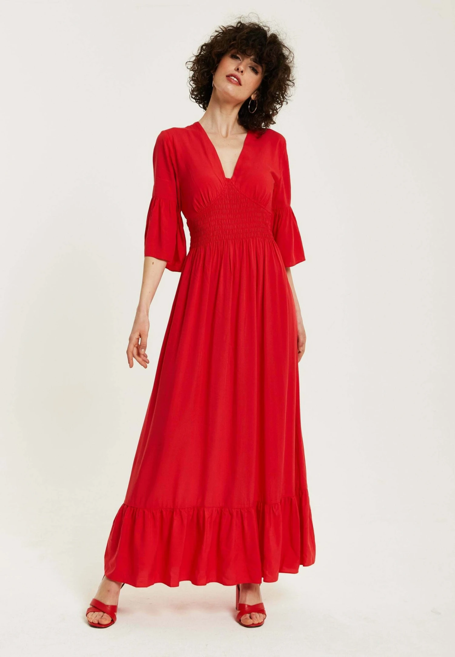 Liquorish Maxi With Frill Sleeves - Maxi Dress - Image 2