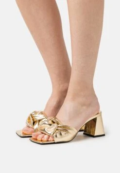 BY FAR Lamar- Heeled Mules - Parchment