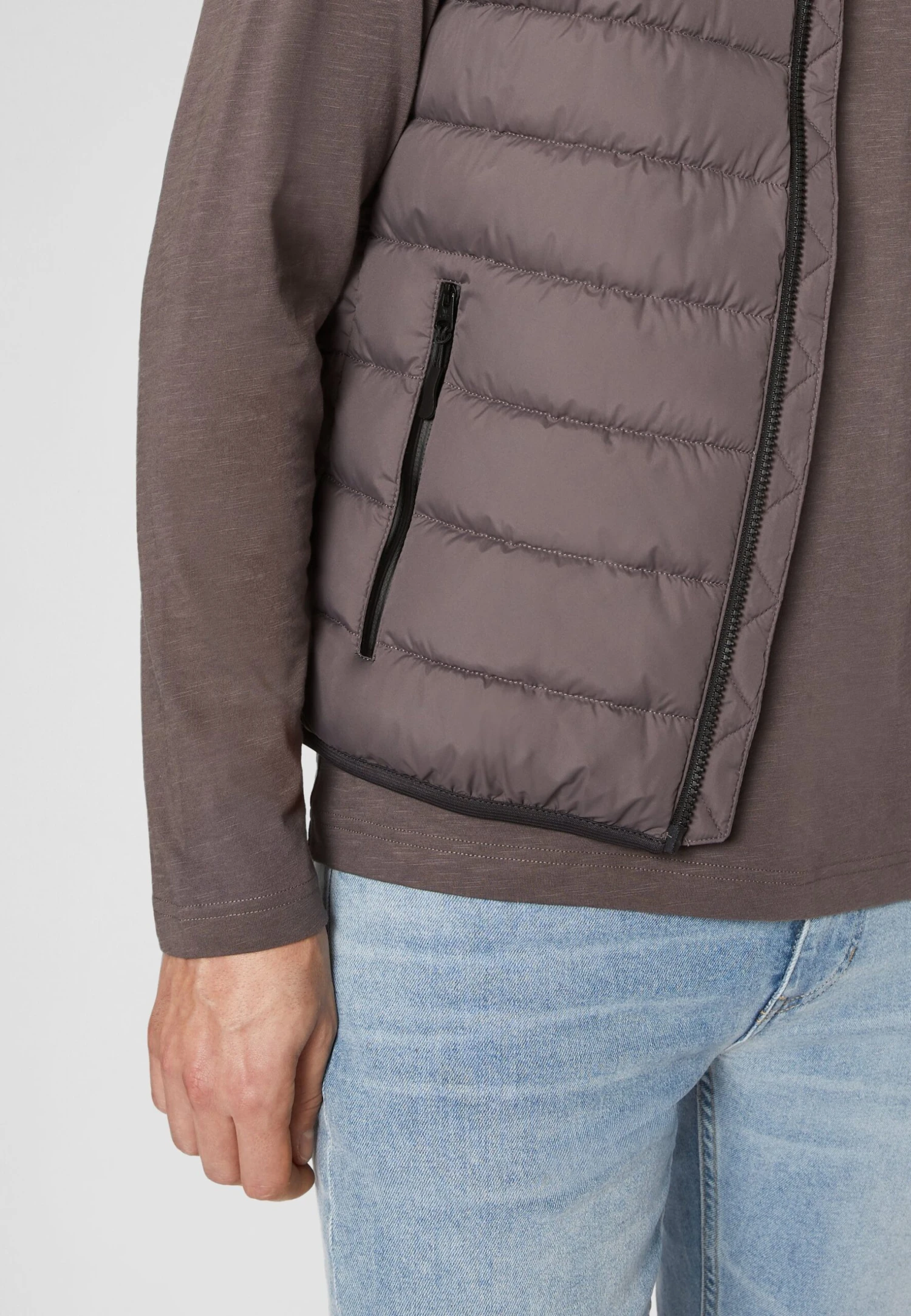 Marc O'Polo Regular FitStand Up Collar- Waistcoat - Moonless Sky - Image 7