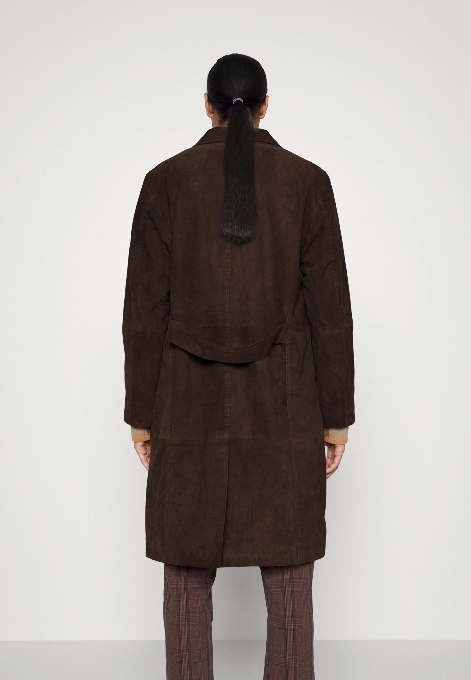 Painter Coat Suede - Leather Jacket - Brown - Image 3