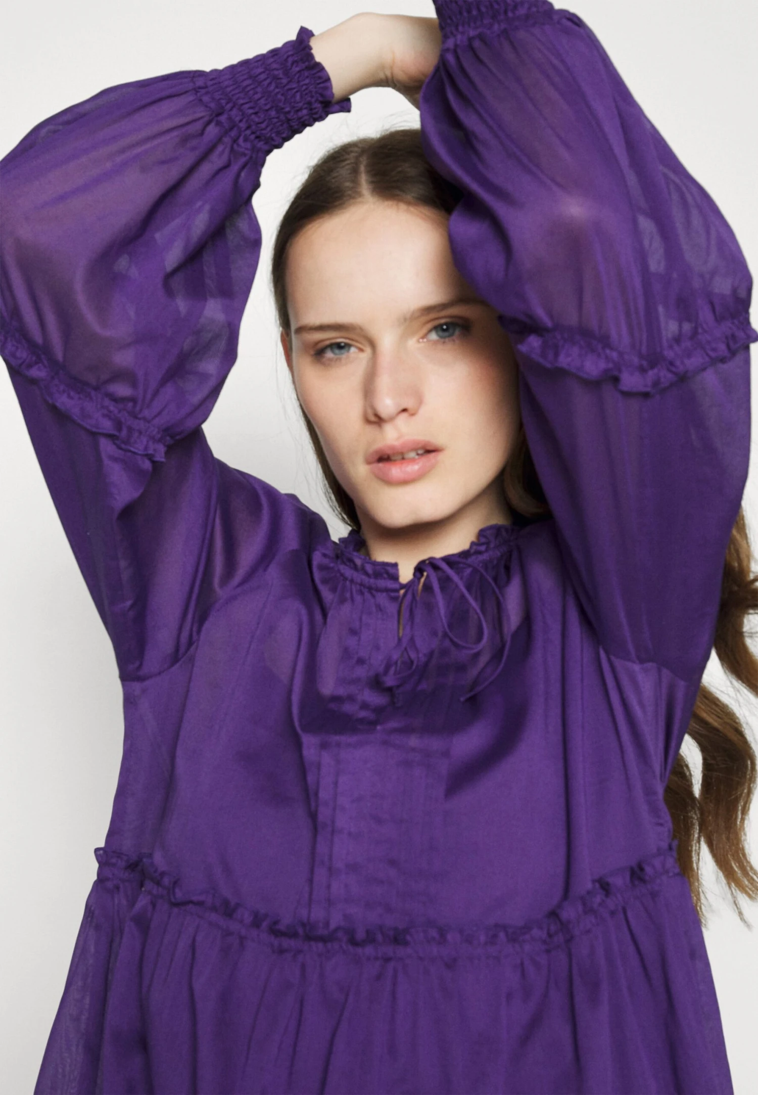 RIANI Day Dress - Black Violet - Image 4