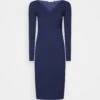 Anna Field V Ausschnitt Bodycon Midi Strickkleid - Jumper Dress