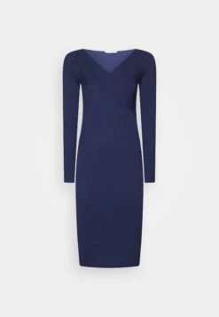 Anna Field V Ausschnitt Bodycon Midi Strickkleid - Jumper Dress
