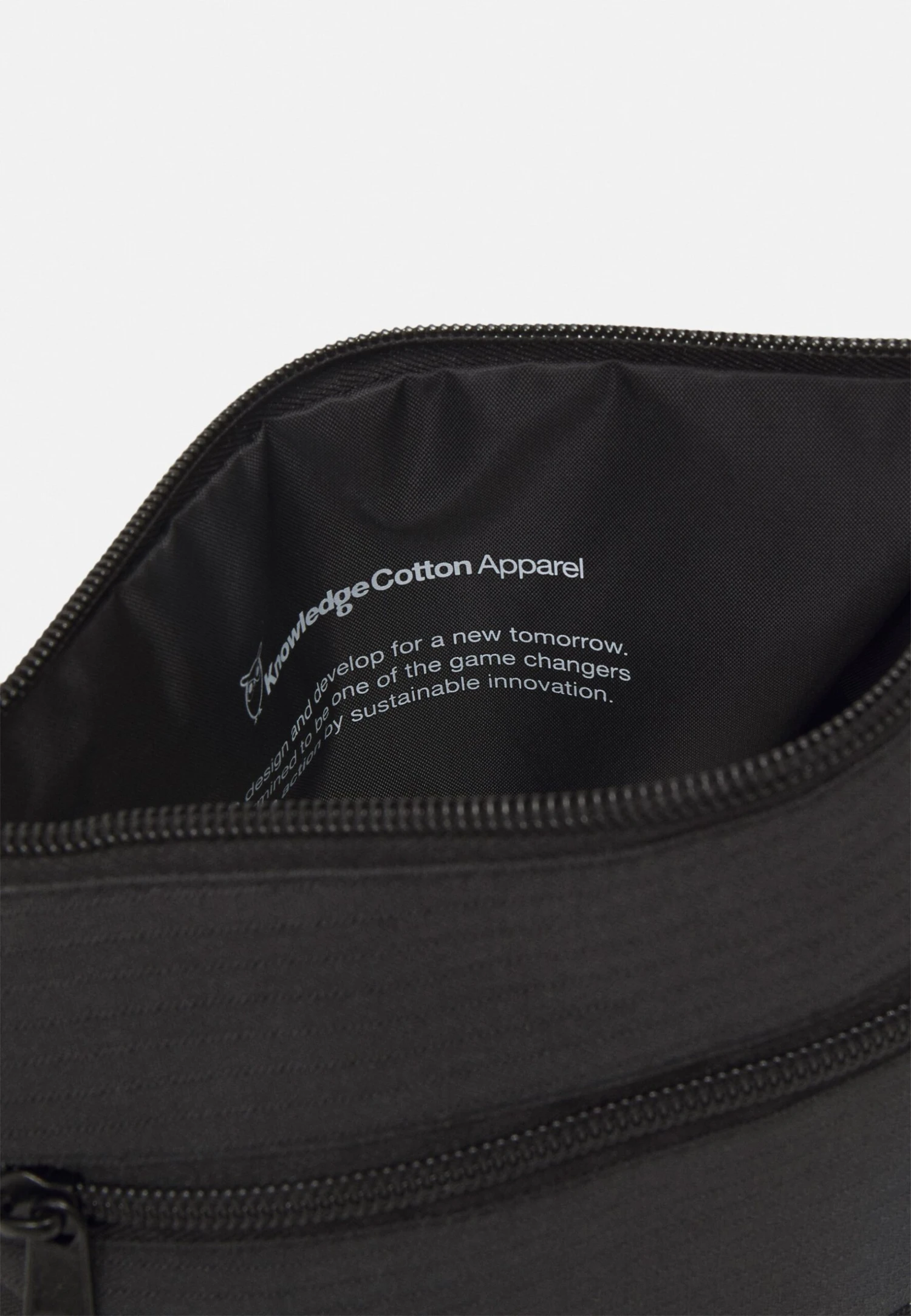 Neck Pouch Bag Vegan Unisex - Across Body Bag - Black Jet - Image 4