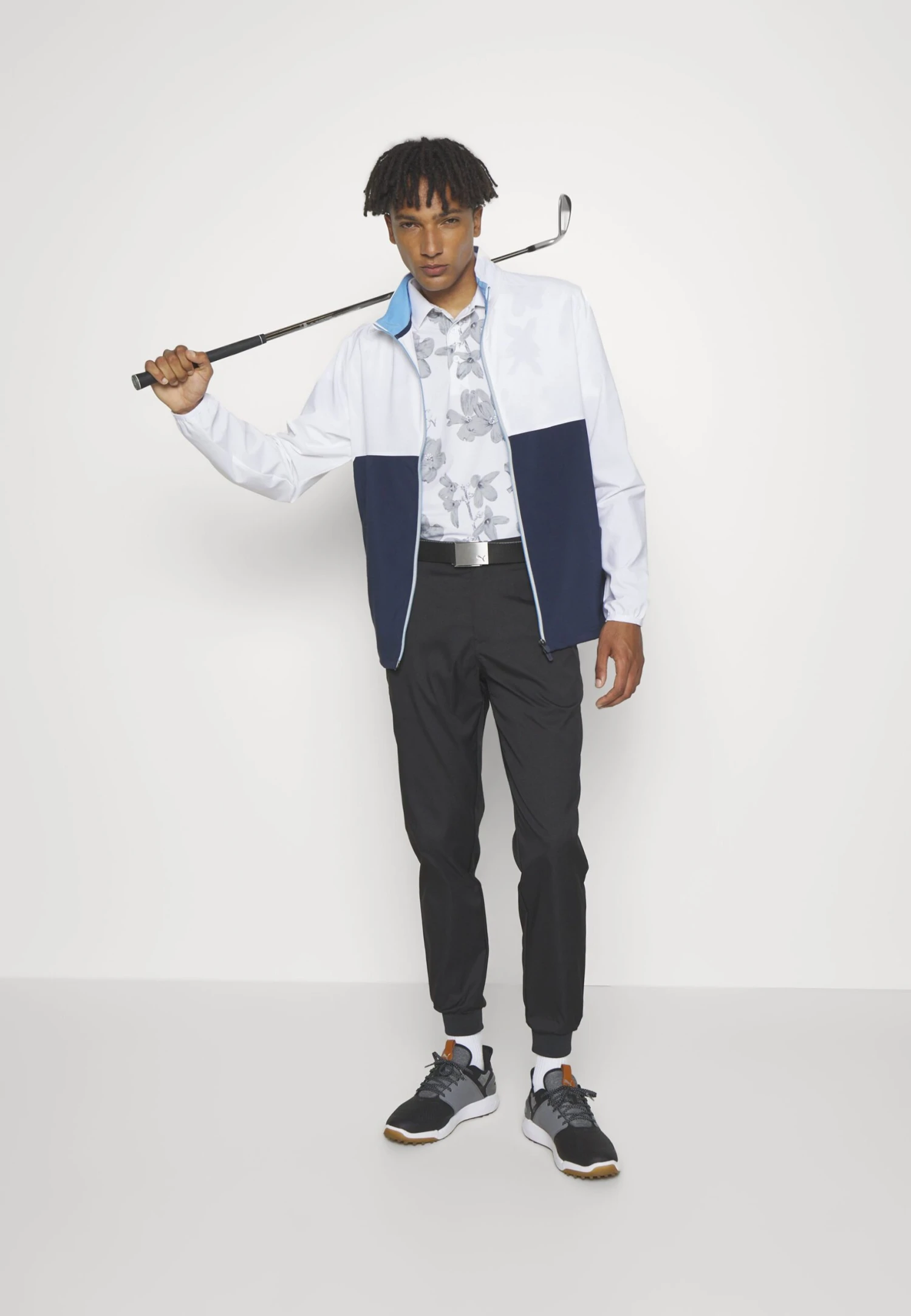 PUMA Golf Monterey Jacket - Windbreaker - White Glow/Navy Blazer - Image 2