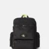Calvin Klein Jeans TECH UTILITY BACKPACK - Rucksack - Black/wild Lime